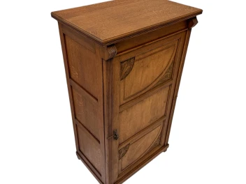 Arts & Crafts Art Nouveau One-Door Cabinet, 1900s